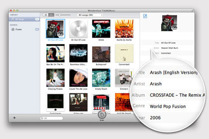 TidyMyMusic für Mac, Fehlende und falsch benannte Musik ID3-Tags unter Mac OS X reparieren