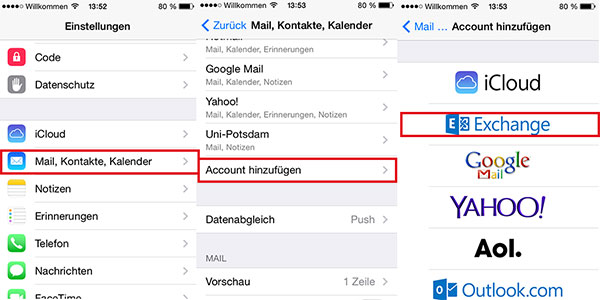 iphone kontakte in outlook übertragen