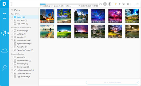 itunes backup vorschau