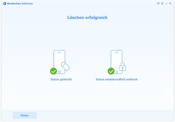 SafeEraser, Private Daten entfernen