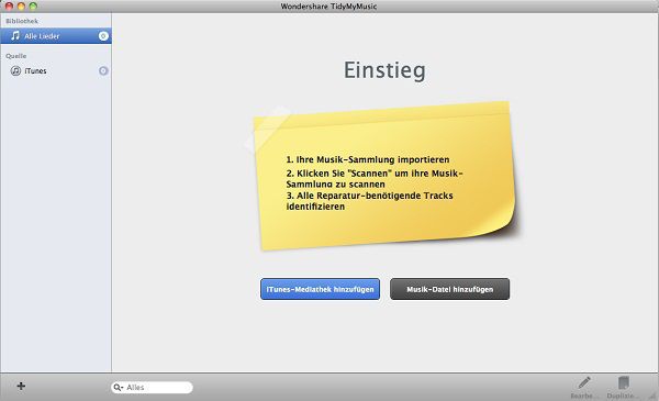 tidymymusik für mac einsteig